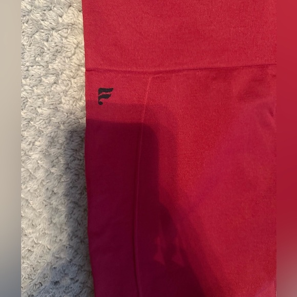 Fabletics Define PowerHold High-Waisted Mesh Leggings Red Size Small - Picture 5 of 5